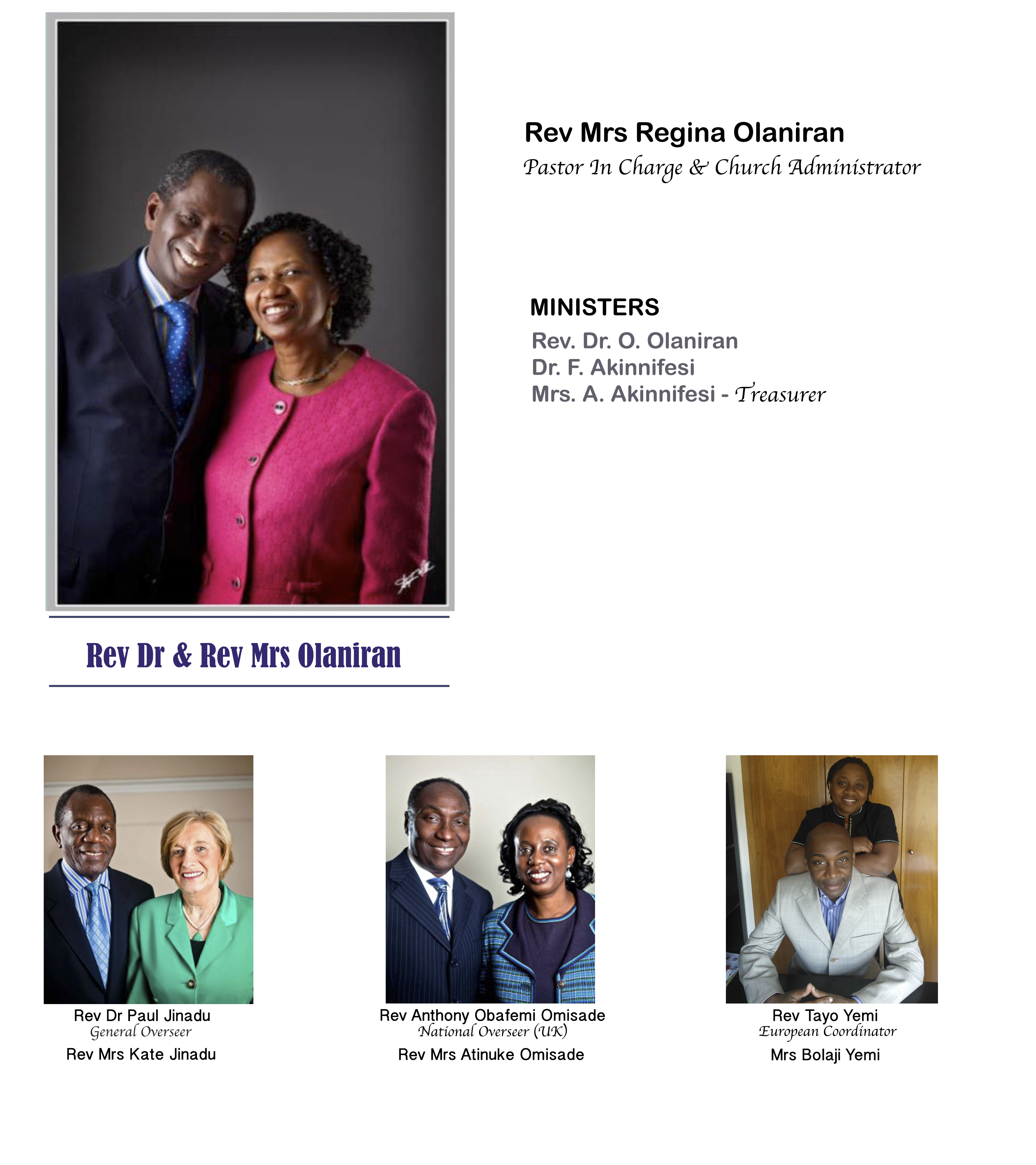 OUR LEADERS PAGE updated